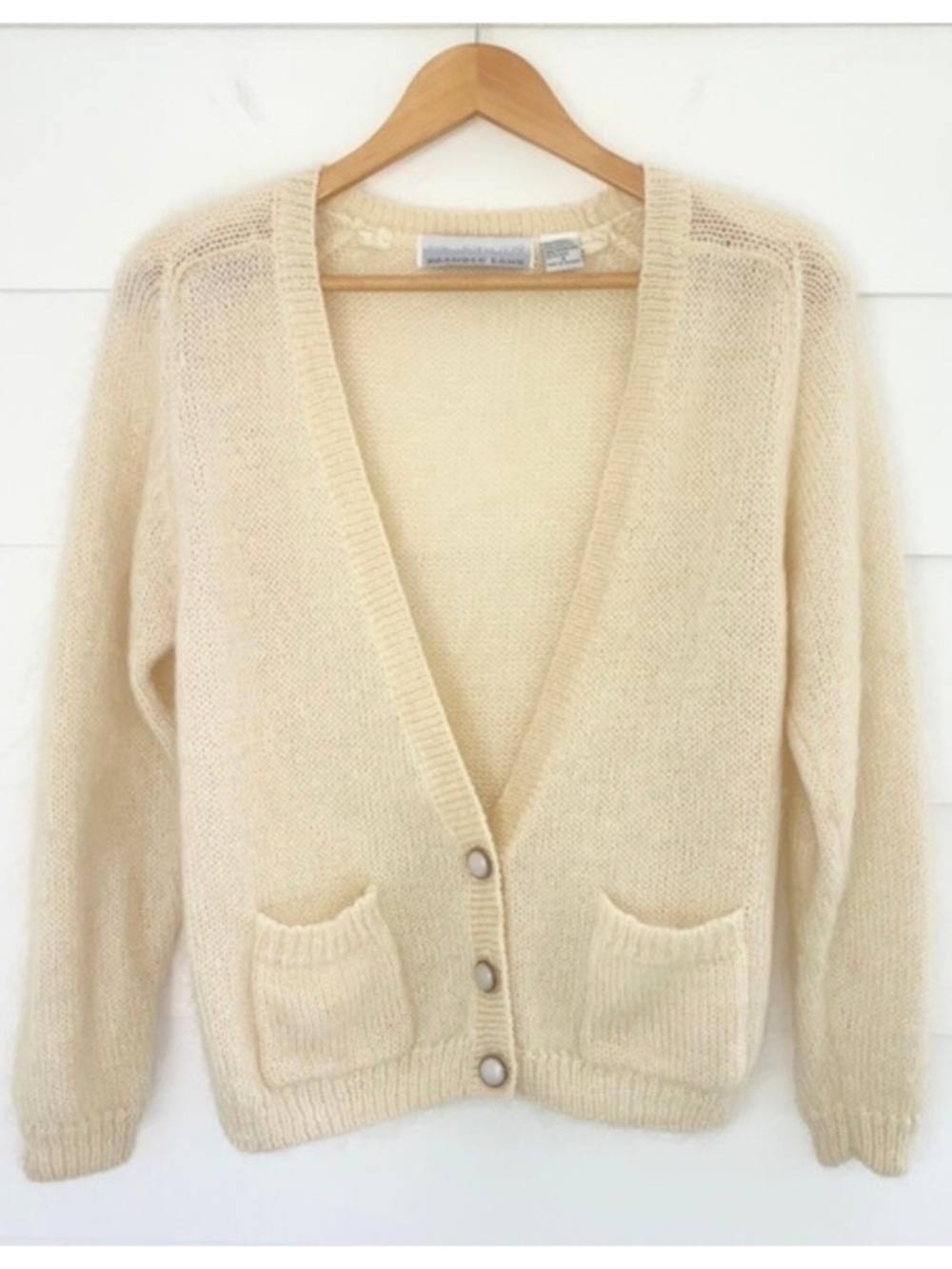 Vintage Mohair Blend Cardigan Sweater Small